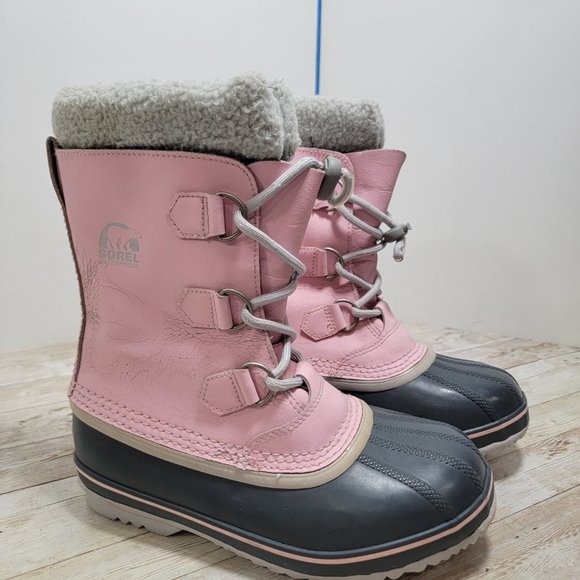 Sorel Yoot Pac Size 5 Pink Waterproof Insulated‎ Snow Lace Up Outdoor Boots - Picture 2 of 12